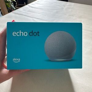 Amazon Alexa Echo Dot 4th Generation B7W64E, Compact Smart Speaker Glacier White